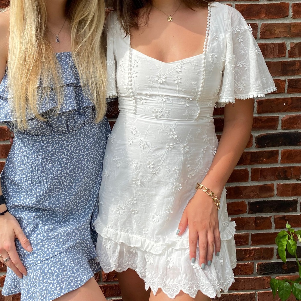 White Lace mini dress